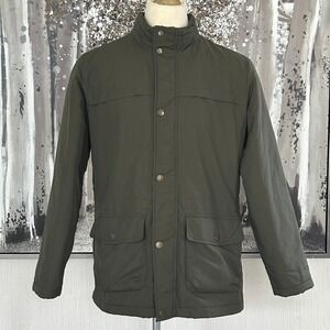 Brooks Brothers "346" Men's Olive Green Military-Style Field Hooded Jacket - L